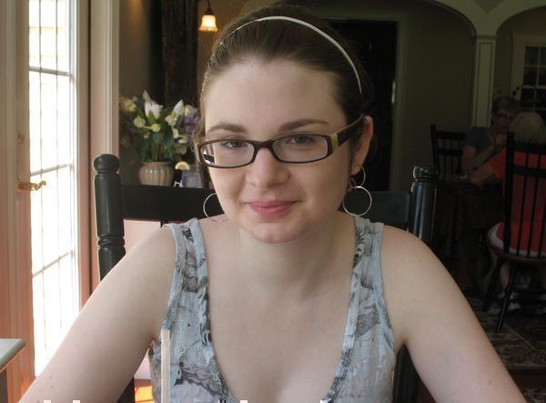 jane in tea room